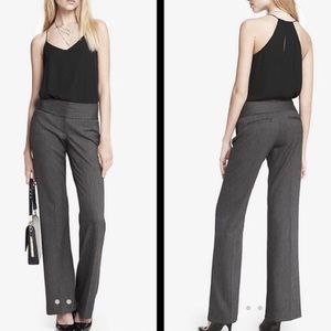 charcoal gray express editor pants trousers